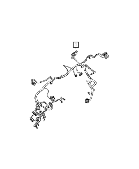 Wiring, Powertrain for 2022 Ram 2500 #1