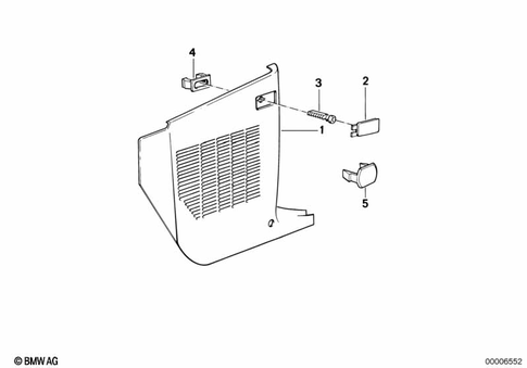 Interior Equipment, Lower for 1992 BMW 740i #2