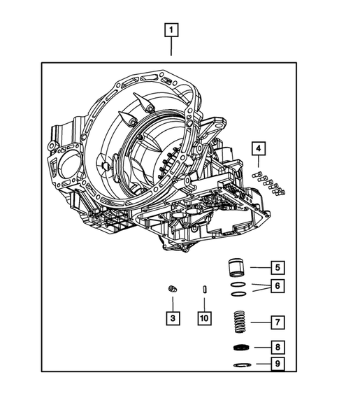 Case, Extension, Oil Pan, and Indicator (Dipstick) for 2008 Chrysler Pacifica #0