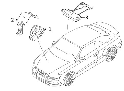 Anti-Theft Components for 2017 Audi A3 Quattro #0
