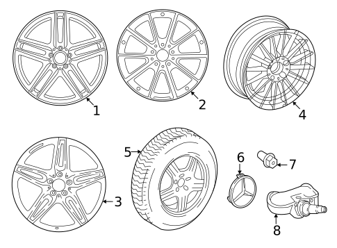 Wheels for 2021 Mercedes-Benz E350 #2