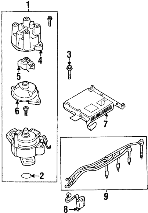 Distributor for 2001 INFINITI G20 #0