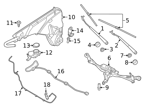 Wiper & Washer Components for 2024 BMW X6 #0