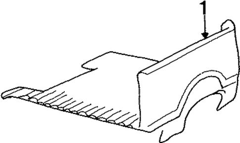 Rear Body & Floor for 1985 GMC Jimmy #0