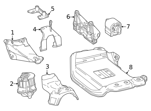 Engine & Trans Mounting for 2015 Mercedes-Benz S65 AMG #0