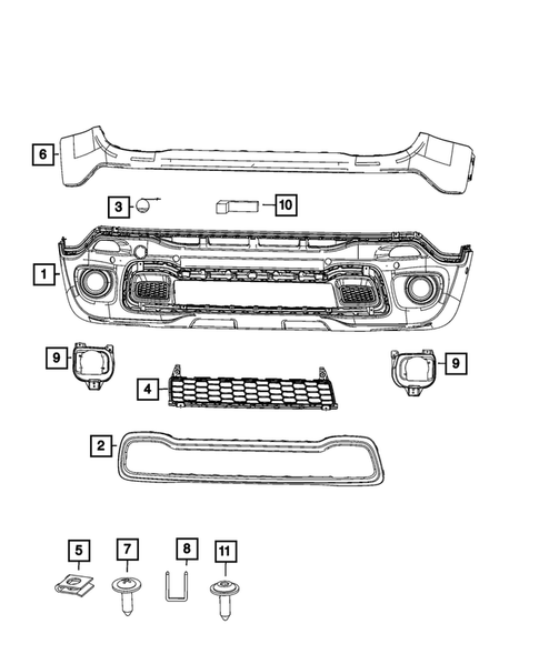 Front Bumper and Fascia for 2023 Jeep Renegade #0