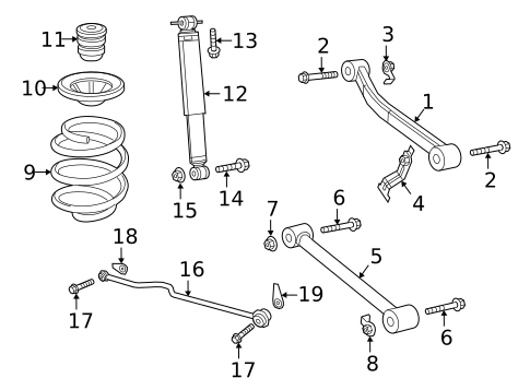 Rear Suspension for 2018 Jeep Wrangler #0