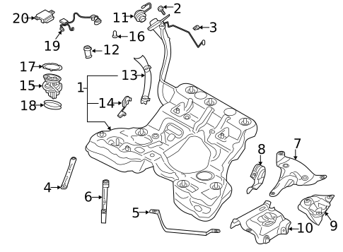 Fuel System Components for 2024 Audi A8 Quattro #0