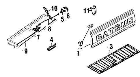 Tail Gate for 1985 Nissan 720 #0