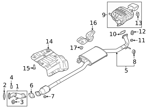 Exhaust Components for 2020 Hyundai Santa Fe #0