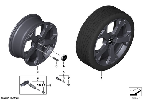 Light Alloy Rim for 2024 Mini Countryman SE ALL4 #2
