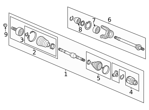 Drive Axles for 2017 Honda Accord #0