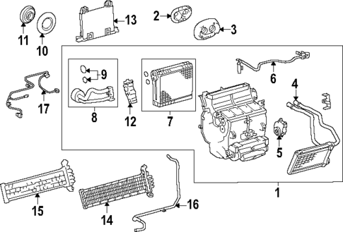 Evaporator & Heater Components for 2024 Lexus GX550 #0