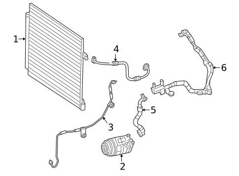 Condenser, Compressor & Lines for 2023 Mercedes-Benz G 63 AMG® #0