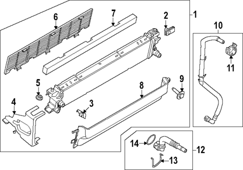 Radiator & Components for 2024 Ford F-350 Super Duty #2