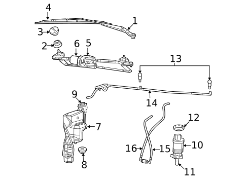 Wiper & Washer Components for 2015 Jeep Patriot #0