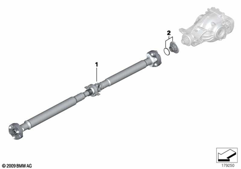 Prop Shaft for 2014 BMW 535i #1