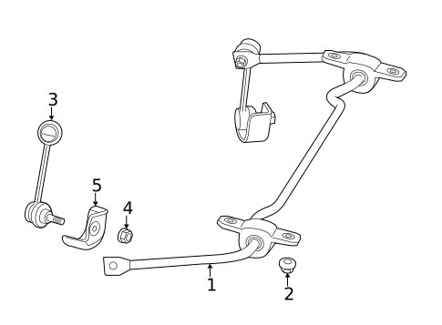 Stabilizer Bar & Components for 2015 Dodge Dart #1