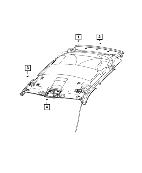 Headliners - Visors - Assist Straps for 2025 Jeep Compass #1