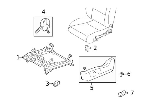 Tracks & Components for 2005 Subaru Forester #2
