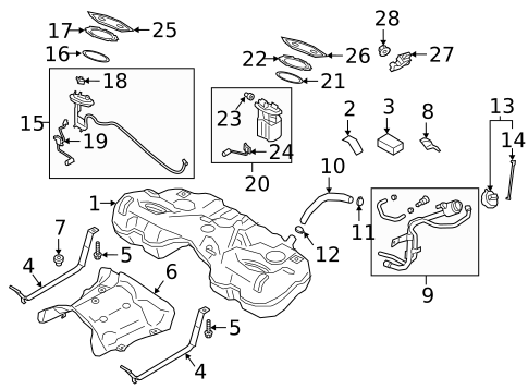 Fuel System Components for 2017 Genesis G90 #2