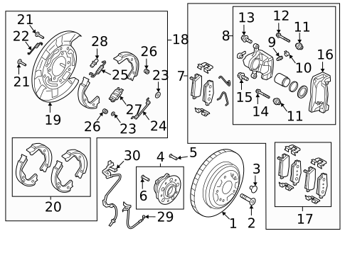 Rear Brakes for 2021 Genesis G70 #1