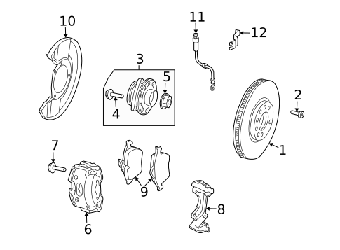 Brake Components for 2007 Saab 9-3 #0
