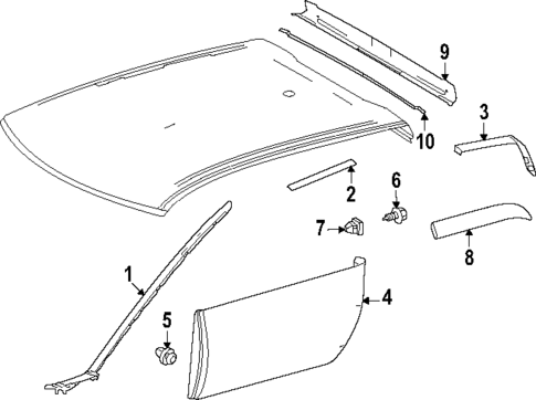 Exterior Trim - Cab for 2024 Toyota Tacoma #0
