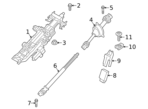 Steering Column Assembly for 2022 BMW 430i Gran Coupe #1