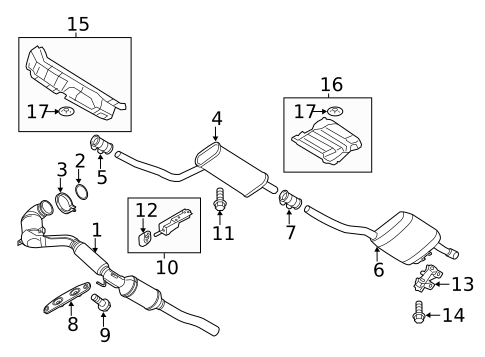 Exhaust Components for 2015 Volkswagen Passat #0