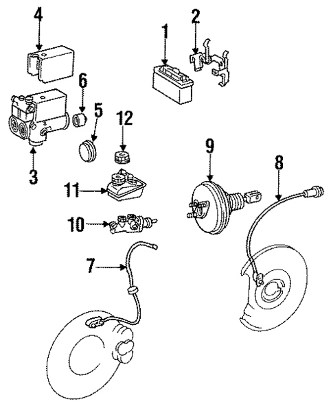 Hydraulic System for 1990 Mercedes-Benz 420SEL #0