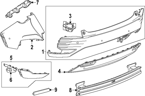 Bumper & Components - Rear for 2025 Acura ZDX #0