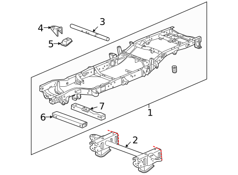 Frame & Components for 2011 GMC Sierra 1500 #2