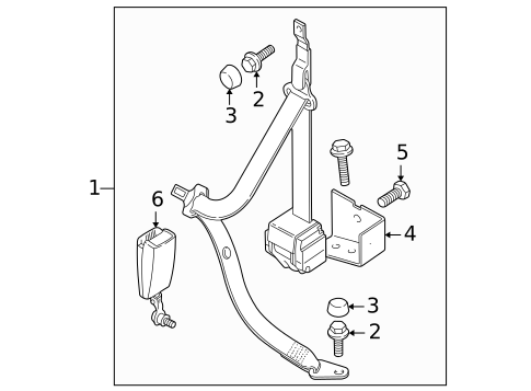 Rear Seat Belts for 2002 Land Rover Discovery #0