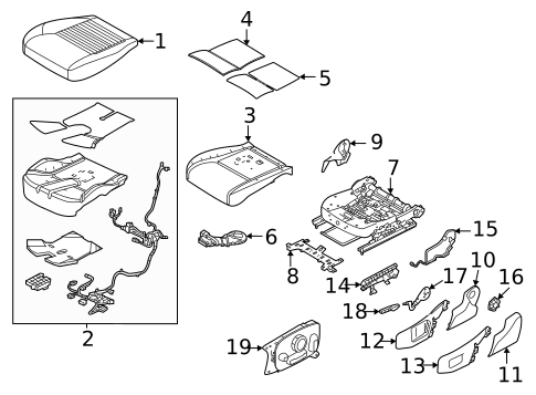Front Seat Components for 2022 Land Rover Discovery Sport #1