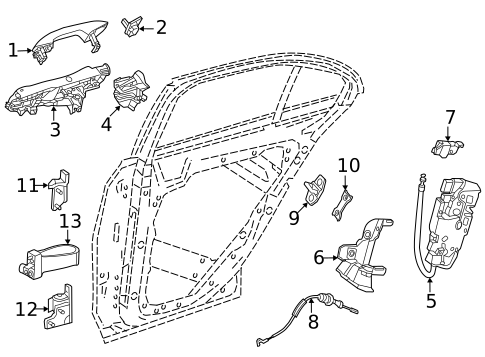 Lock & Hardware for 2024 Mercedes-Benz C 43 AMG® #2