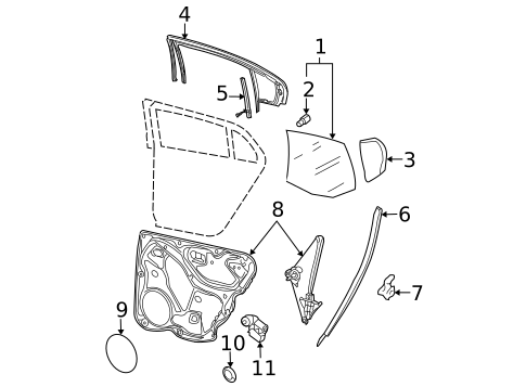 Rear Door for 2009 Volkswagen Passat #0