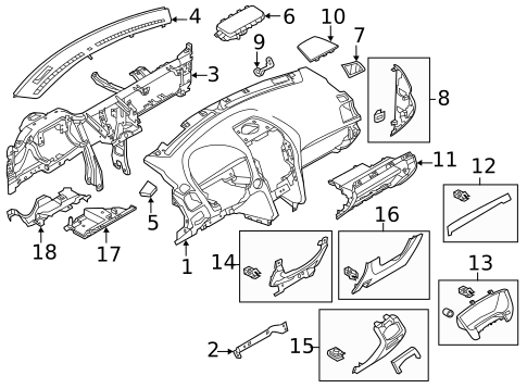 Instrument Panel for 2012 Ford Explorer #0