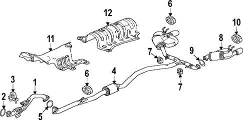 Exhaust Components for 2024 Acura Integra #1