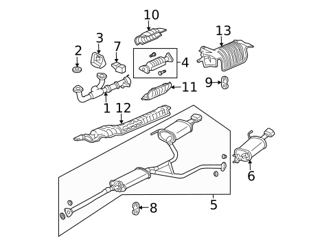 Exhaust Components for 2006 Acura MDX #0