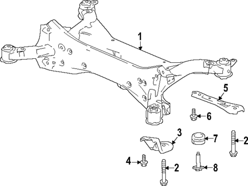 Suspension Mounting for 2023 Honda Accord #1