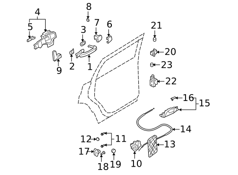 Rear Door for 2008 Audi Q7 #3