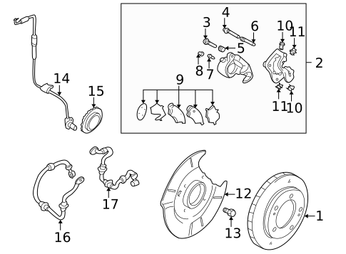 Anti-Lock Brakes for 2003 Suzuki Grand Vitara #2