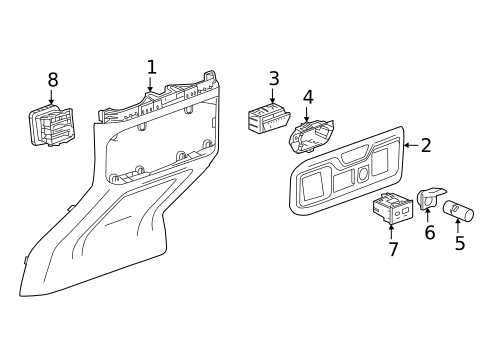 Center Console for 2023 GMC Sierra 3500 HD #5