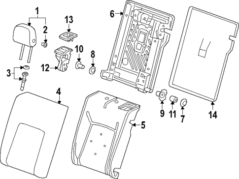 Rear Seat Components for 2025 Buick Envista #0