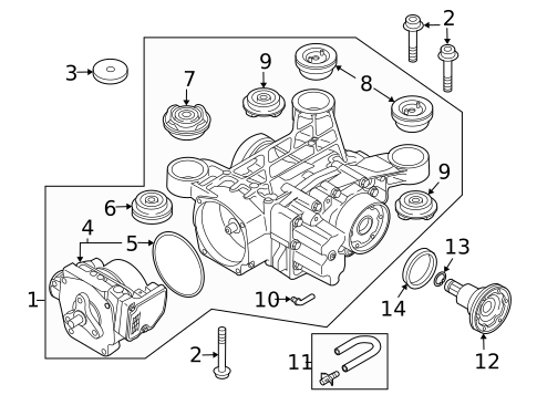 Axle & Differential for 2019 Volkswagen Tiguan #1