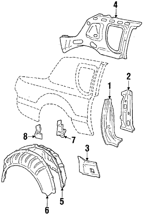 Inner Components for 1985 Mercury Cougar #0