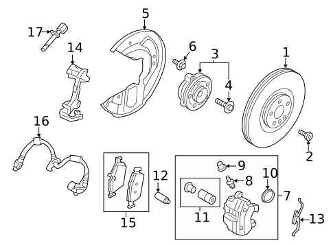 Front Brakes for 2019 Volvo XC90 #8