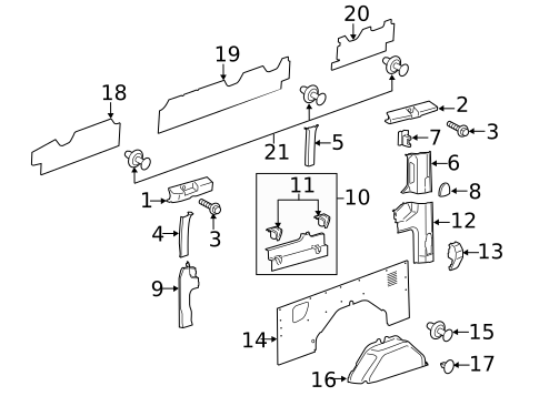 Interior Trim - Side Panel for 2021 Ford Transit-150 #3