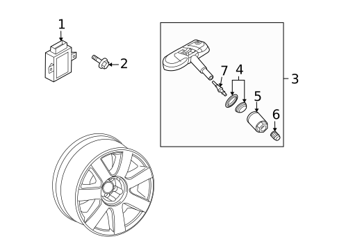 Tire Pressure Monitor Components for 2009 Audi A5 Quattro #0